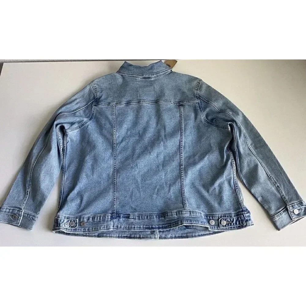 Levi's Women's Plus Size Sz 3X Original Trucker‎ Jacket Denim Medium Wash New